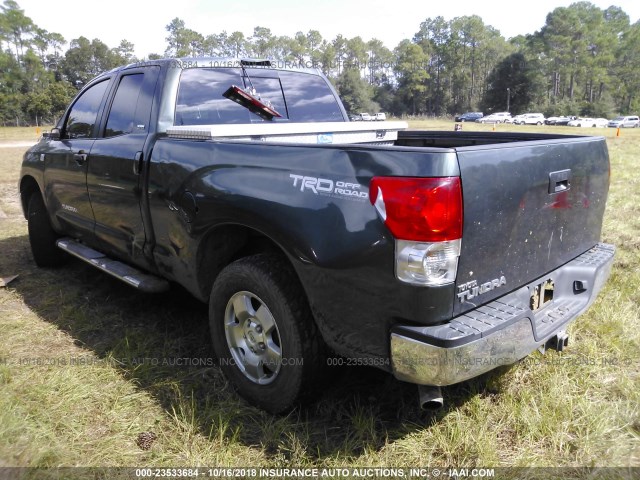 5TBRT54157S456879 - 2007 TOYOTA TUNDRA DOUBLE CAB SR5 GREEN photo 3