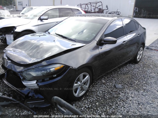 1C3CDFBB0FD364668 - 2015 DODGE DART SXT GRAY photo 2