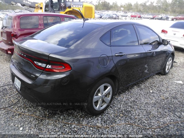 1C3CDFBB0FD364668 - 2015 DODGE DART SXT GRAY photo 4