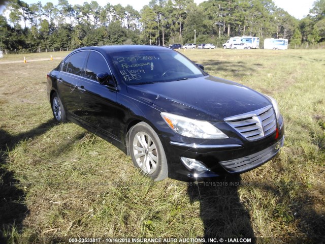 KMHGC4DD4CU188797 - 2012 HYUNDAI GENESIS 3.8L BLACK photo 1