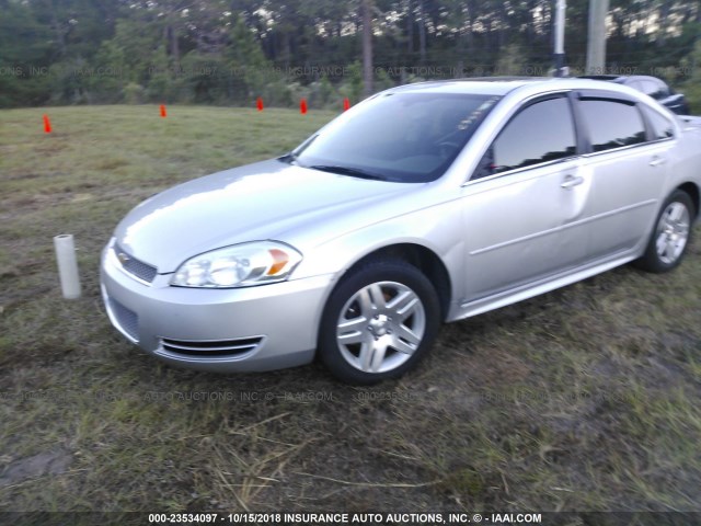 2G1WB5E31E1145797 - 2014 CHEVROLET IMPALA LIMITED LT SILVER photo 2