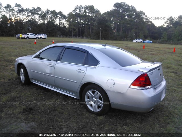 2G1WB5E31E1145797 - 2014 CHEVROLET IMPALA LIMITED LT SILVER photo 3