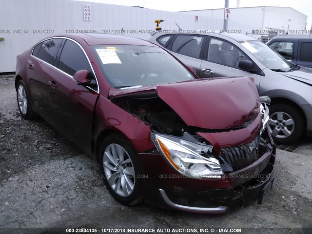 2G4GK5EX3F9298937 - 2015 BUICK REGAL MAROON photo 1