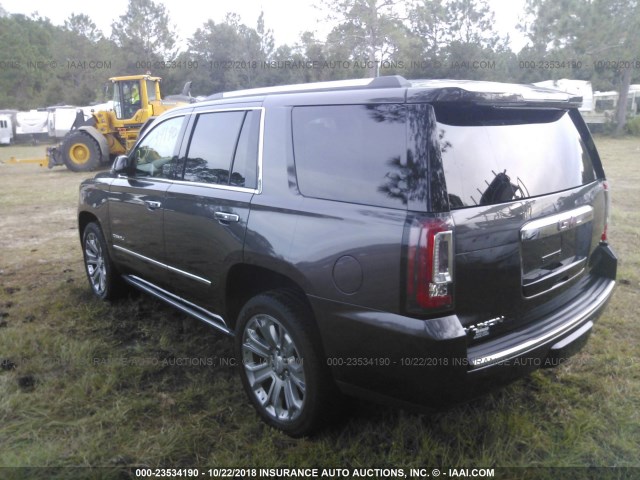 1GKS2CKJ9GR102868 - 2016 GMC YUKON DENALI GRAY photo 3