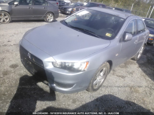 JA3AU26U98U008583 - 2008 MITSUBISHI LANCER ES SILVER photo 2