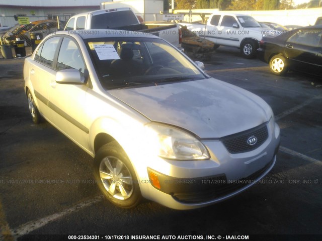 KNADE123066137636 - 2006 KIA RIO SILVER photo 1