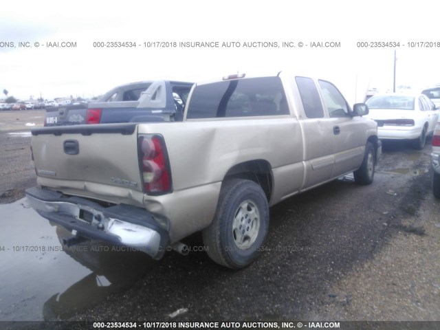 2GCEC19V141366934 - 2004 CHEVROLET SILVERADO C1500 TAN photo 4