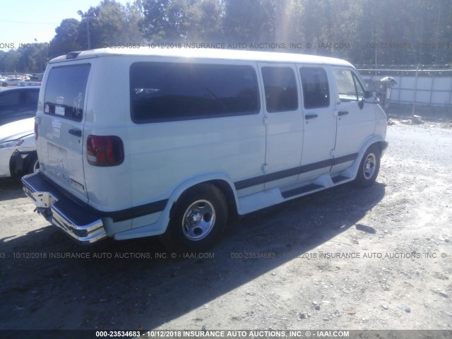 2B4HB25Y9VK563512 - 1997 DODGE RAM WAGON B2500 BLUE photo 4