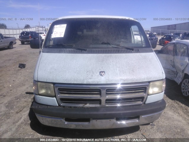 2B4HB25Y9VK563512 - 1997 DODGE RAM WAGON B2500 BLUE photo 6