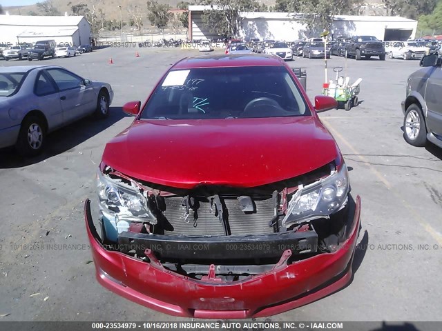 4T1BF1FKXCU548487 - 2012 TOYOTA CAMRY SE/LE/XLE RED photo 6