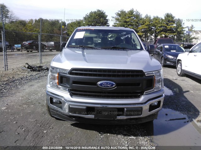 1FTEX1EP1JKC76027 - 2018 FORD F150 SUPER CAB SILVER photo 6
