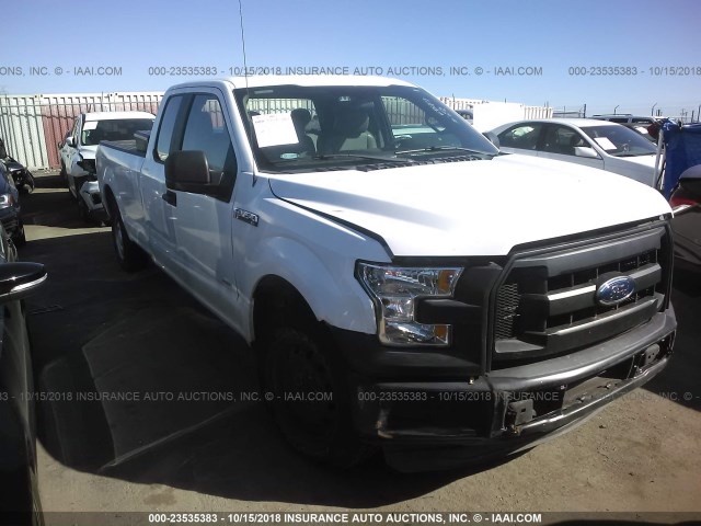 1FTEX1CP9GKE86242 - 2016 FORD F150 SUPER CAB WHITE photo 1