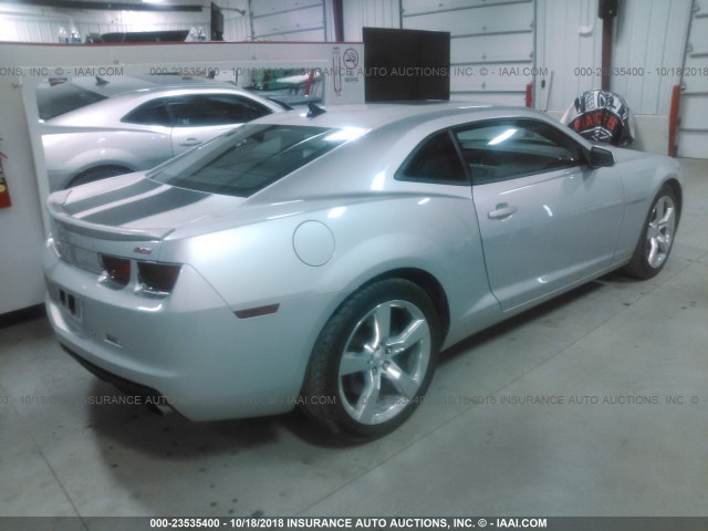 2G1FT1EW5B9111049 - 2011 CHEVROLET CAMARO 2SS SILVER photo 4