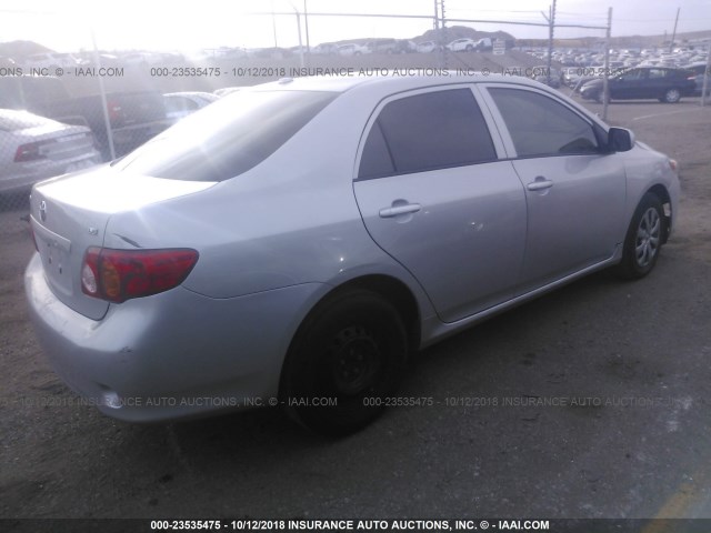 JTDBL40E199027199 - 2009 TOYOTA COROLLA LE/XLE GRAY photo 4