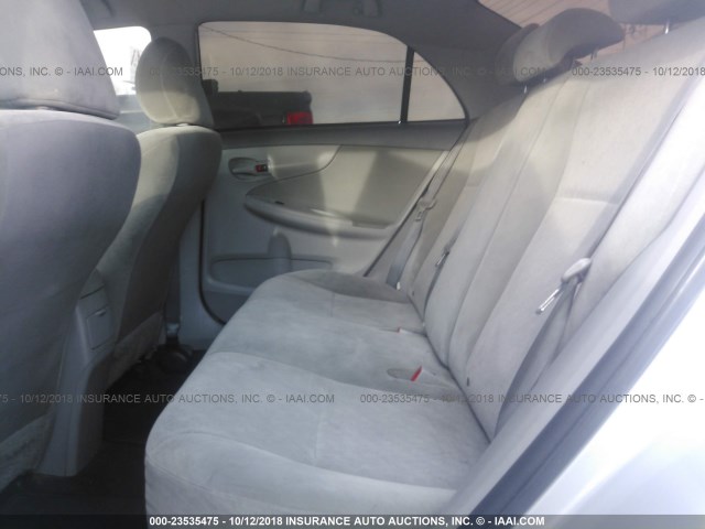 JTDBL40E199027199 - 2009 TOYOTA COROLLA LE/XLE GRAY photo 8