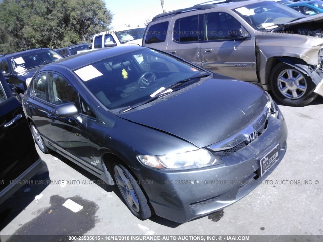 19XFA1F61BE012676 - 2011 HONDA CIVIC LX-S GRAY photo 1