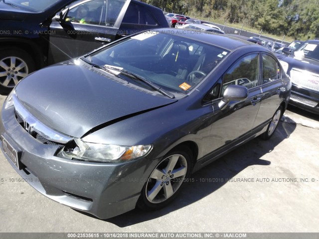 19XFA1F61BE012676 - 2011 HONDA CIVIC LX-S GRAY photo 2