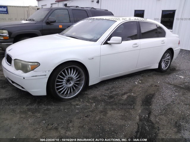 WBAGN63493DS44788 - 2003 BMW 745 LI WHITE photo 2