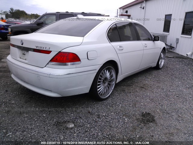 WBAGN63493DS44788 - 2003 BMW 745 LI WHITE photo 4