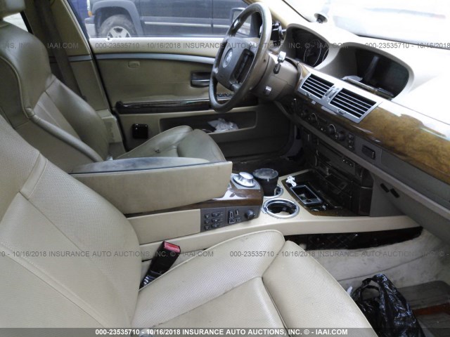 WBAGN63493DS44788 - 2003 BMW 745 LI WHITE photo 5