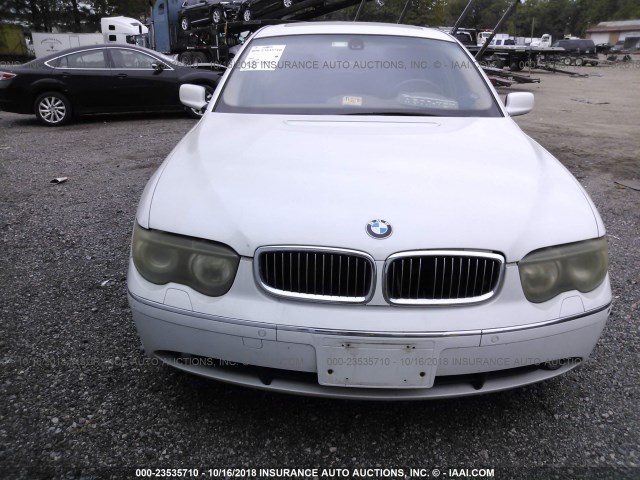 WBAGN63493DS44788 - 2003 BMW 745 LI WHITE photo 6