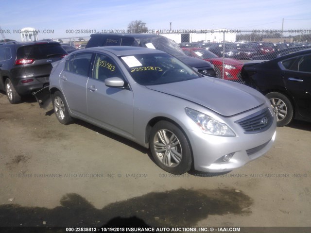 JN1CV6AR1CM975721 - 2012 INFINITI G37 SILVER photo 1