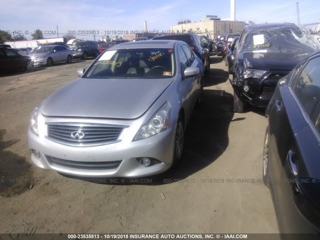 JN1CV6AR1CM975721 - 2012 INFINITI G37 SILVER photo 2