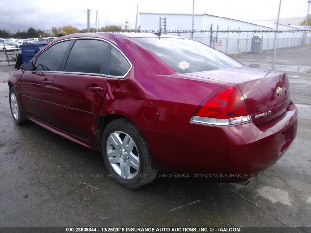 2G1WB5E39E1179891 - 2014 CHEVROLET IMPALA LIMITED LT RED photo 3