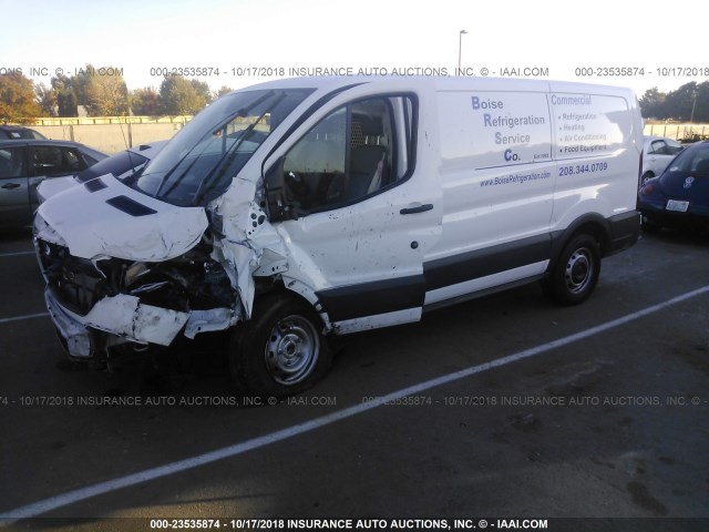 1FTYE1YM3JKB34556 - 2018 FORD TRANSIT T-150 WHITE photo 2