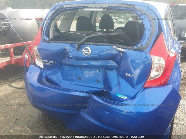 3N1CE2CP3FL385555 - 2015 NISSAN VERSA NOTE S/S PLUS/SV/SL/SR BLUE photo 6