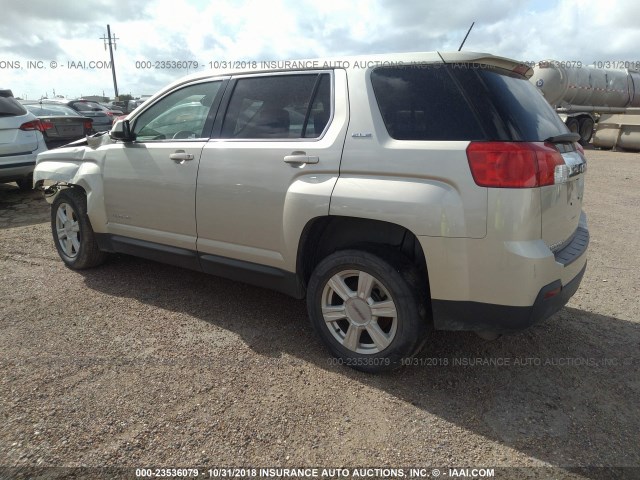 2GKALMEKXF6368798 - 2015 GMC TERRAIN SLE TAN photo 3