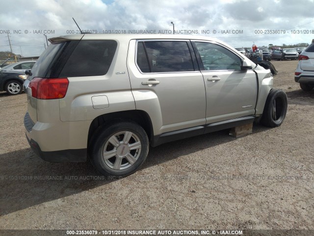 2GKALMEKXF6368798 - 2015 GMC TERRAIN SLE TAN photo 4