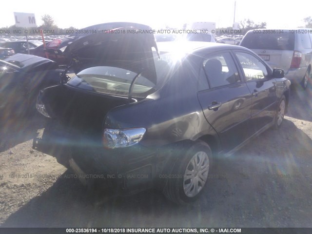 1NXBU40E09Z011193 - 2009 TOYOTA COROLLA S/LE/XLE GRAY photo 4