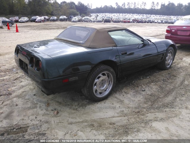 1G1YY32PXS5107627 - 1995 CHEVROLET CORVETTE GREEN photo 4