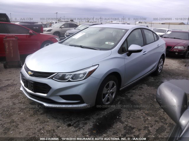 1G1BC5SM1J7148866 - 2018 CHEVROLET CRUZE LS Light Blue photo 2