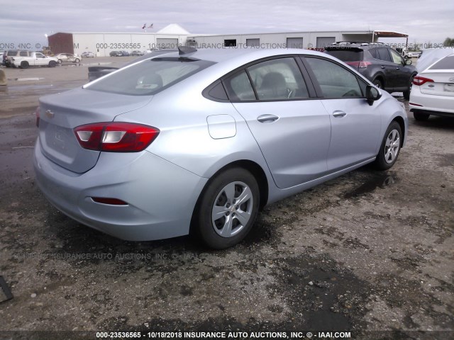 1G1BC5SM1J7148866 - 2018 CHEVROLET CRUZE LS Light Blue photo 4