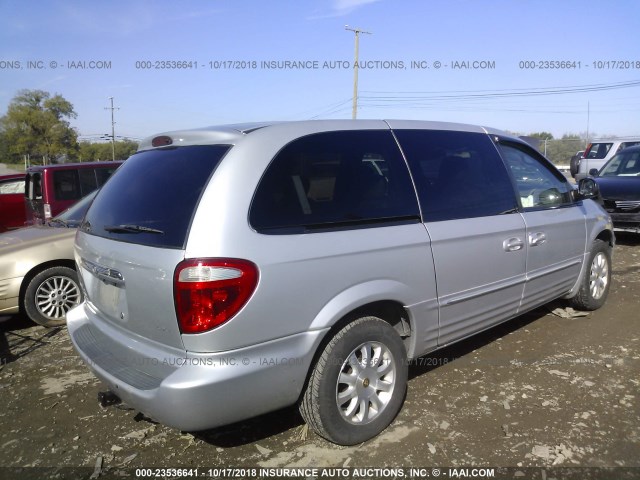 2C8GP54G81R176508 - 2001 CHRYSLER TOWN & COUNTRY LXI SILVER photo 4