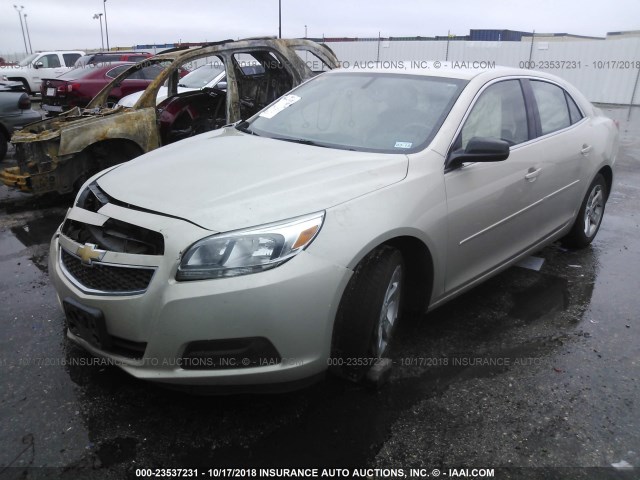 1G11B5SA3DF190020 - 2013 CHEVROLET MALIBU LS 金色 照片 2