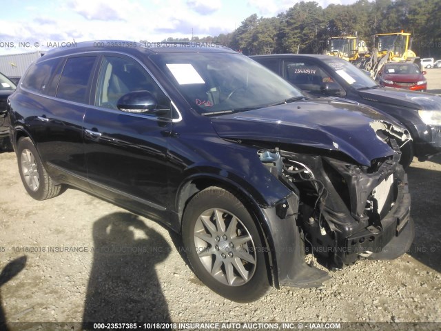 5GAKVBKD8HJ119587 - 2017 BUICK ENCLAVE BLUE photo 1