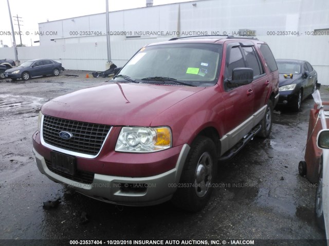 1FMRU15W33LB81754 - 2003 FORD EXPEDITION XLT RED photo 2