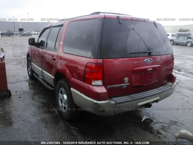 1FMRU15W33LB81754 - 2003 FORD EXPEDITION XLT RED photo 3