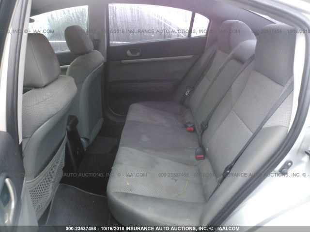 4A32B2FF0BE023016 - 2011 MITSUBISHI GALANT FE SILVER photo 8