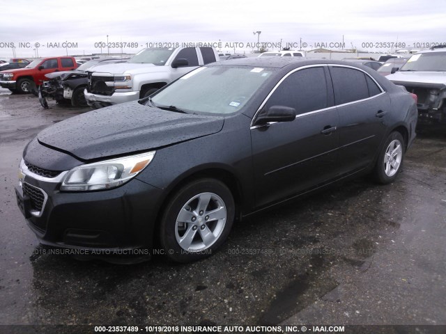 1G11B5SL3EF222595 - 2014 CHEVROLET MALIBU LS GRAY photo 2