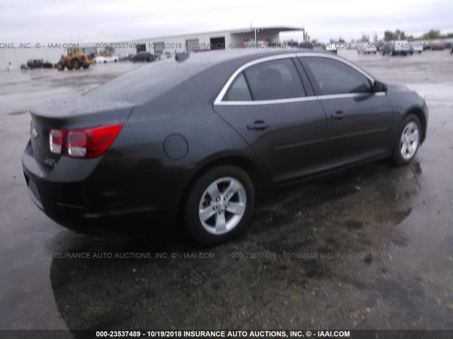 1G11B5SL3EF222595 - 2014 CHEVROLET MALIBU LS GRAY photo 4