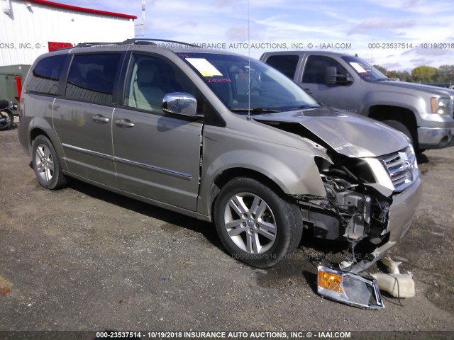 2D8HN54X38R684053 - 2008 DODGE GRAND CARAVAN SXT TAN photo 1