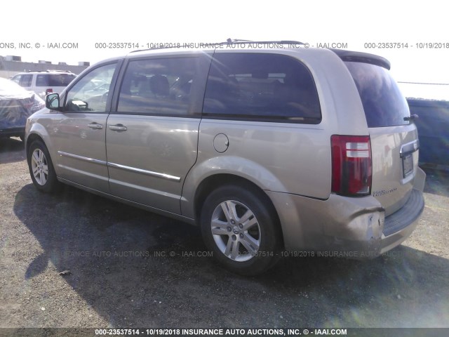 2D8HN54X38R684053 - 2008 DODGE GRAND CARAVAN SXT TAN photo 3