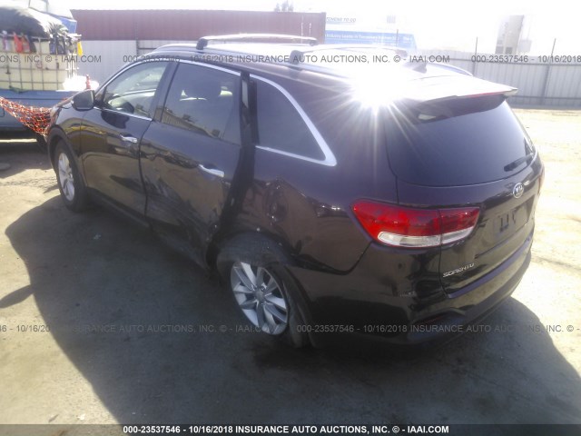 5XYPGDA52GG141345 - 2016 KIA SORENTO LX/L Champagne photo 3