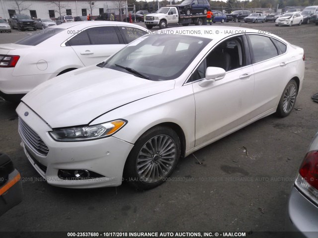 3FA6P0D95FR285534 - 2015 FORD FUSION TITANIUM WHITE photo 2