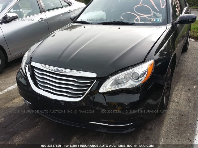 1C3CCBBB8CN181732 - 2012 CHRYSLER 200 TOURING BLACK photo 6