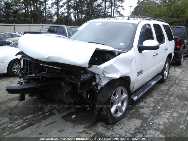 1GNSCBE08BR366461 - 2011 CHEVROLET TAHOE C1500 LT WHITE photo 2